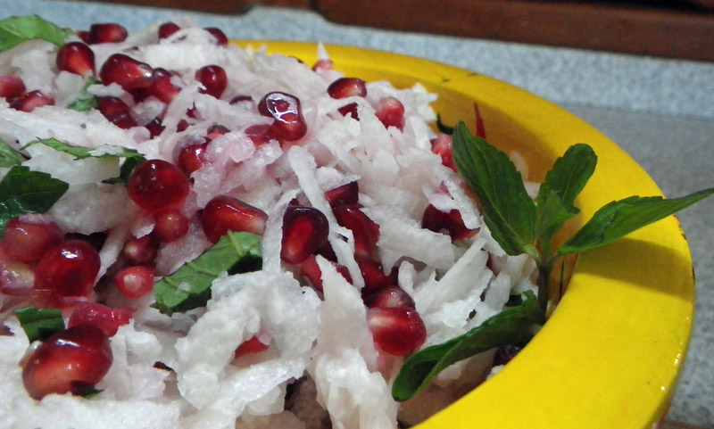 Jicama Pomagranate Salad