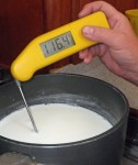 The milk is then cooled to 116 degrees.