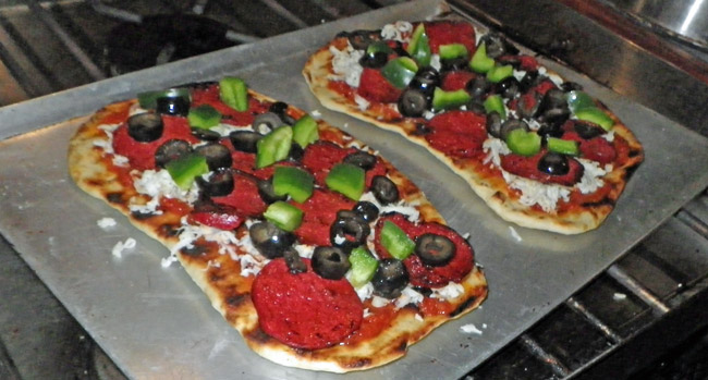 Boat Grilled Pizza